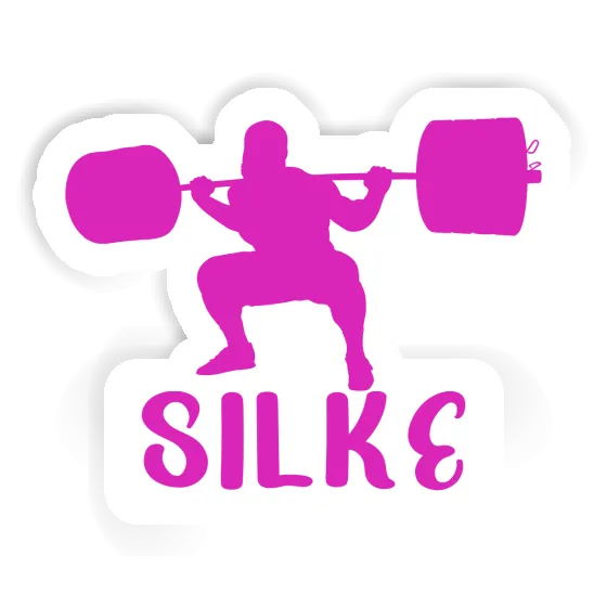 Weightlifter Sticker Silke Notebook Image