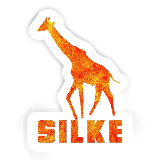 Autocollant Girafe Silke Notebook Image