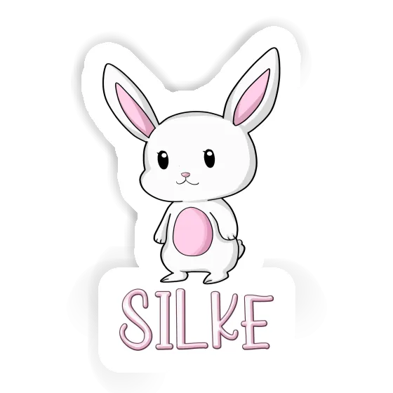 Rabbit Sticker Silke Laptop Image