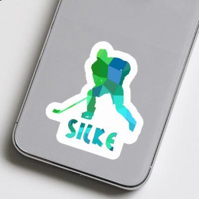 Silke Sticker Hockey Player Notebook Image