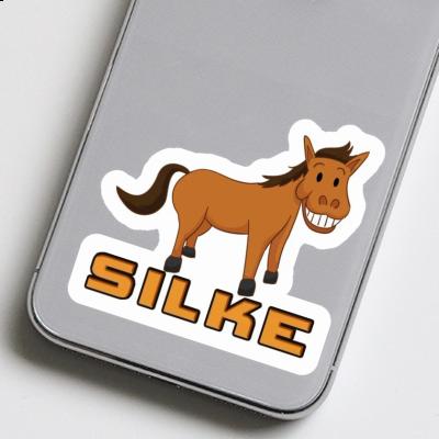 Grinning Horse Sticker Silke Gift package Image