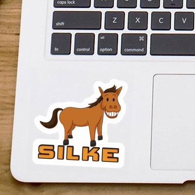 Grinning Horse Sticker Silke Notebook Image