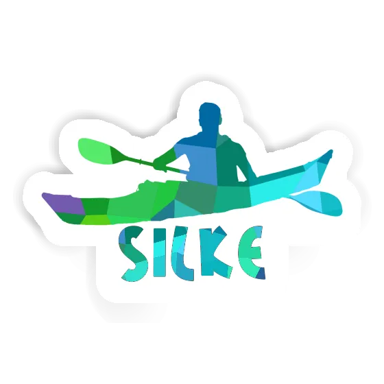 Kayaker Sticker Silke Notebook Image