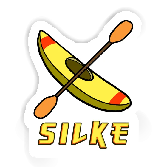 Silke Sticker Canoe Laptop Image