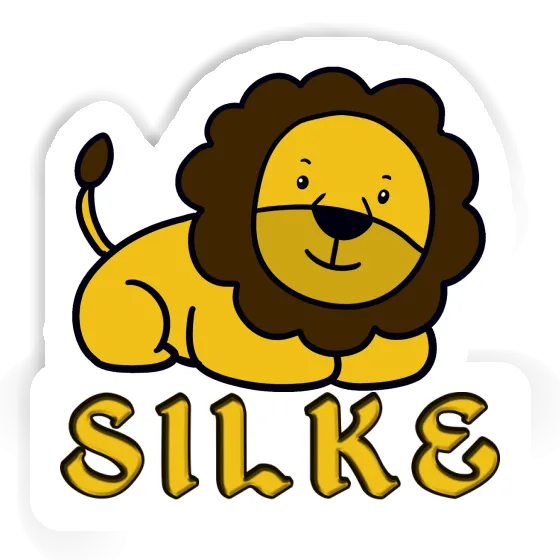 Silke Autocollant Lion Notebook Image