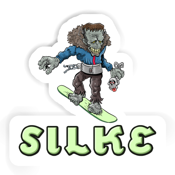 Sticker Silke Snowboarder Laptop Image