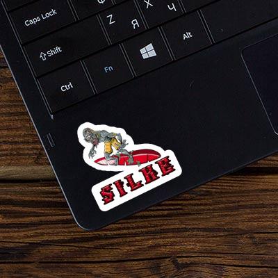 Silke Sticker Wave Rider Laptop Image