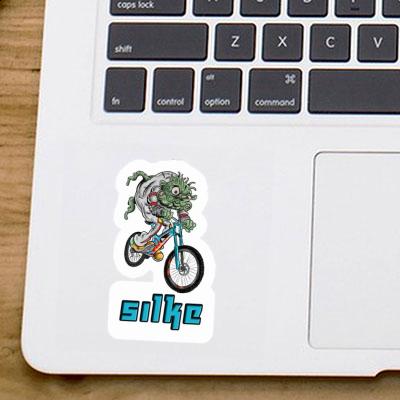 Sticker Biker Silke Laptop Image