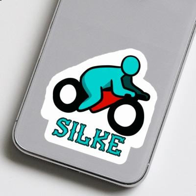 Motorbike Sticker Silke Notebook Image