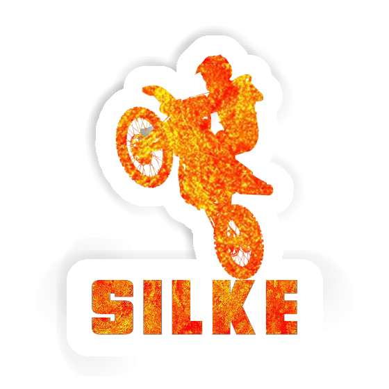 Motocross Jumper Sticker Silke Notebook Image