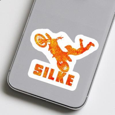 Silke Sticker Motocross-Fahrer Laptop Image