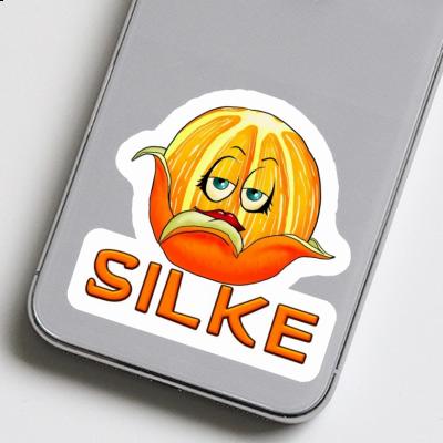 Autocollant Silke Orange Gift package Image