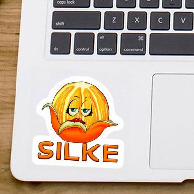 Autocollant Silke Orange Laptop Image