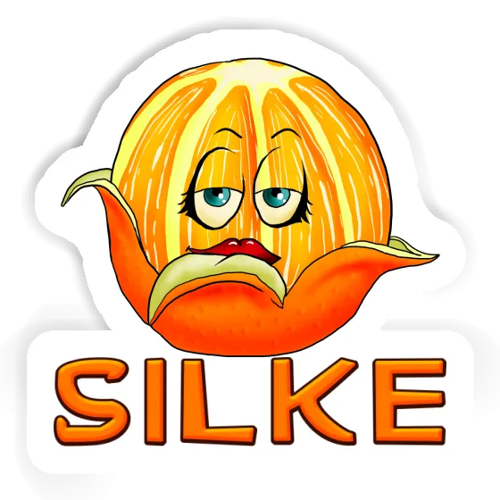 Sticker Silke Orange Gift package Image