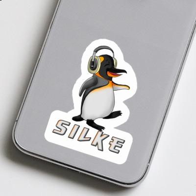 Music Penguin Sticker Silke Laptop Image