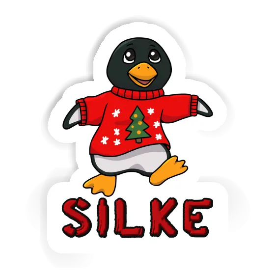 Sticker Silke Christmas Penguin Image