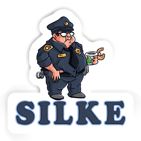 Polizist Aufkleber Silke Gift package Image