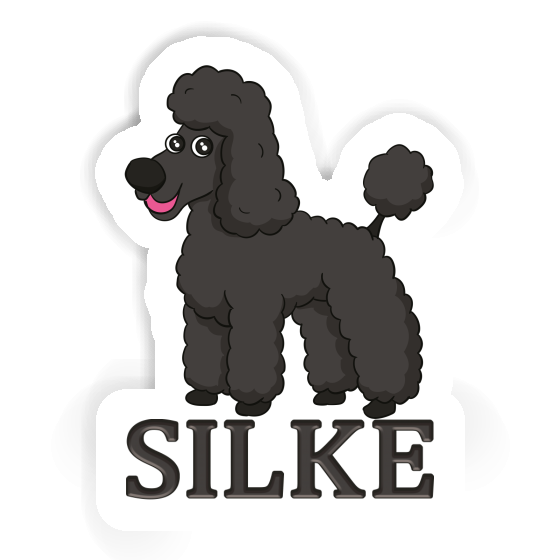 Poodle Sticker Silke Laptop Image