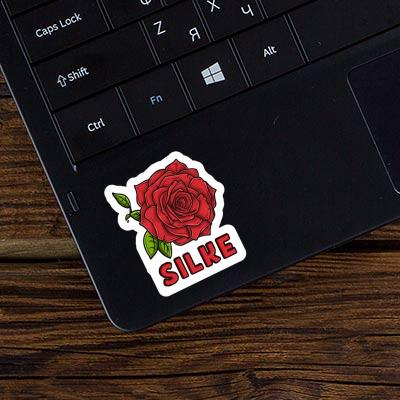 Silke Sticker Rose Laptop Image