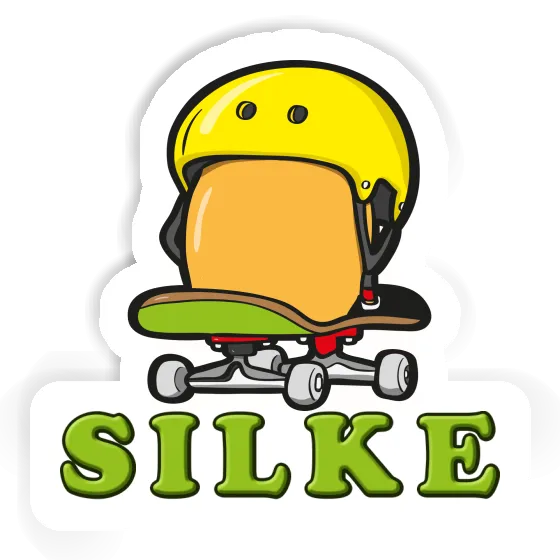 Autocollant Silke Œuf de skateboard Laptop Image