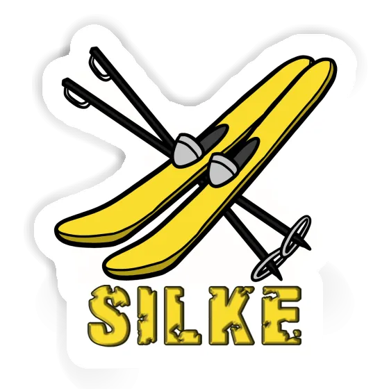 Silke Sticker Ski Laptop Image