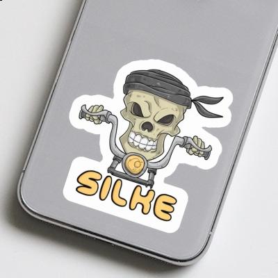 Silke Sticker Motorbike Rider Notebook Image