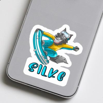 Sticker Snowboarder Silke Laptop Image