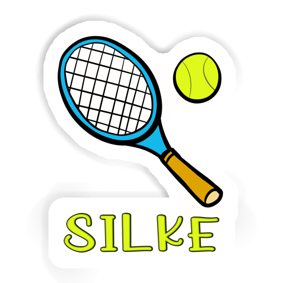 Tennis Racket Sticker Silke Image