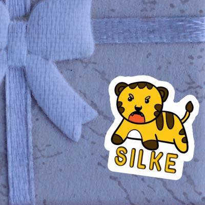 Silke Sticker Baby Tiger Laptop Image