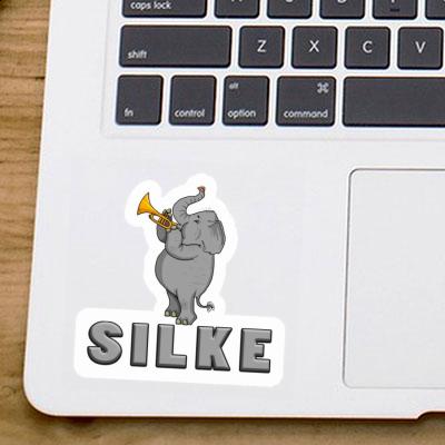 Sticker Trumpet Elephant Silke Laptop Image