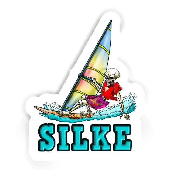 Sticker Silke Surfer Laptop Image