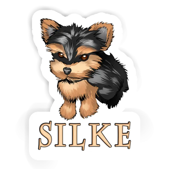 Yorkie Sticker Silke Notebook Image