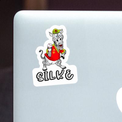 Silke Sticker Zebra Laptop Image