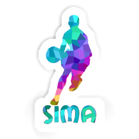 Sima Sticker Basketball Player Image