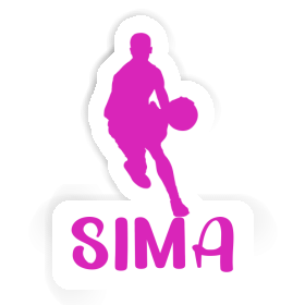 Sima Sticker Basketball Player Image