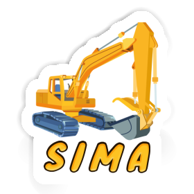 Sticker Sima Excavator Image