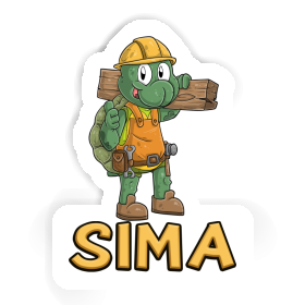 Sticker Sima Construction worker Image