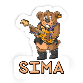 Sticker Sima Rocker Bear Image