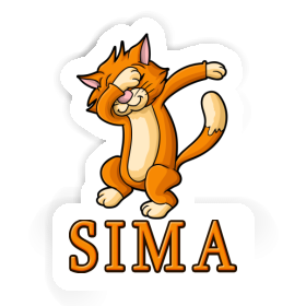 Sticker Dabbing Cat Sima Image