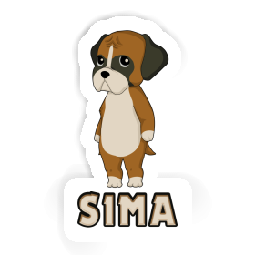 Sticker Sima German Boxer Image