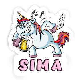 Party Unicorn Sticker Sima Image