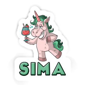 Sima Sticker Party Unicorn Image