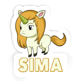 Sticker Sima Unicorn Image