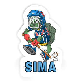 Hockey Player Sticker Sima Image