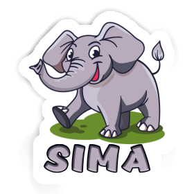 Sticker Sima Elephant Image