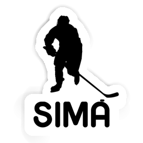 Autocollant Sima Joueur de hockey Image