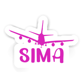 Airplane Sticker Sima Image