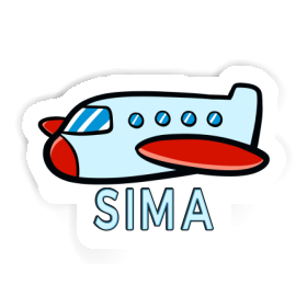 Sticker Airplane Sima Image