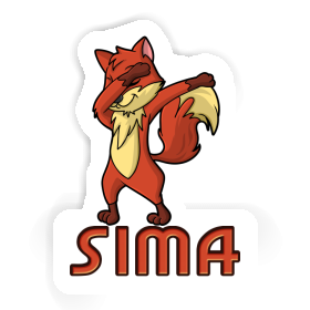 Dabbing Fox Sticker Sima Image