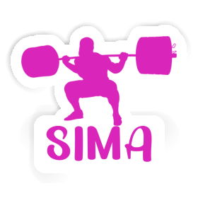 Sticker Sima Gewichtheberin Image